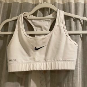 White Nike sports bra size XS